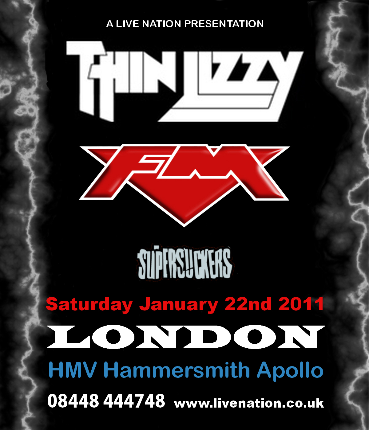 Thin Lizzy / FM / Supersuckers - 22 Jan 2011 - Hammersmith Apollo