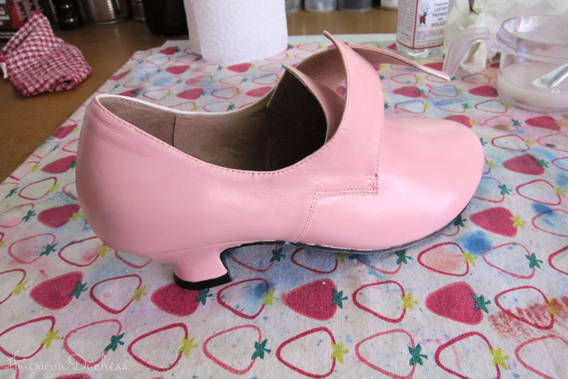 How To Paint Your Leather Devonshire 18th Century Shoes American Duchess
