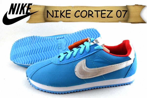 nike cortez biru