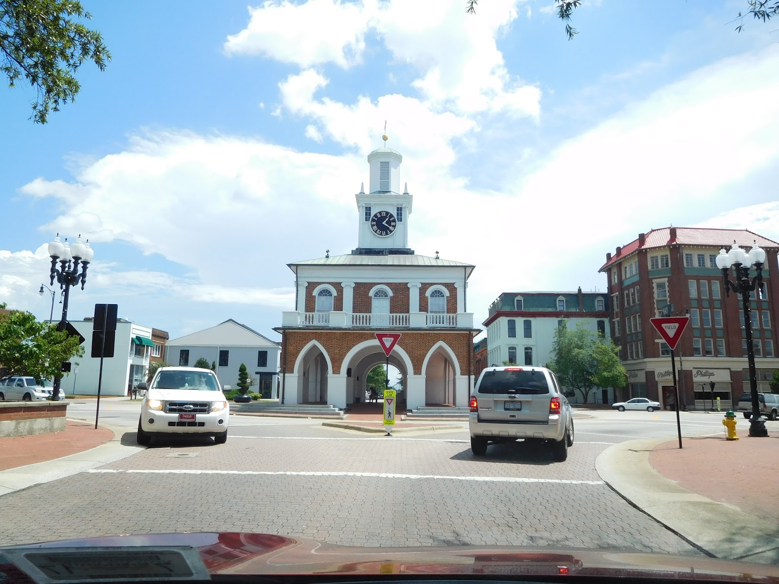 Exit 55 Fayetteville Market House Then and Now