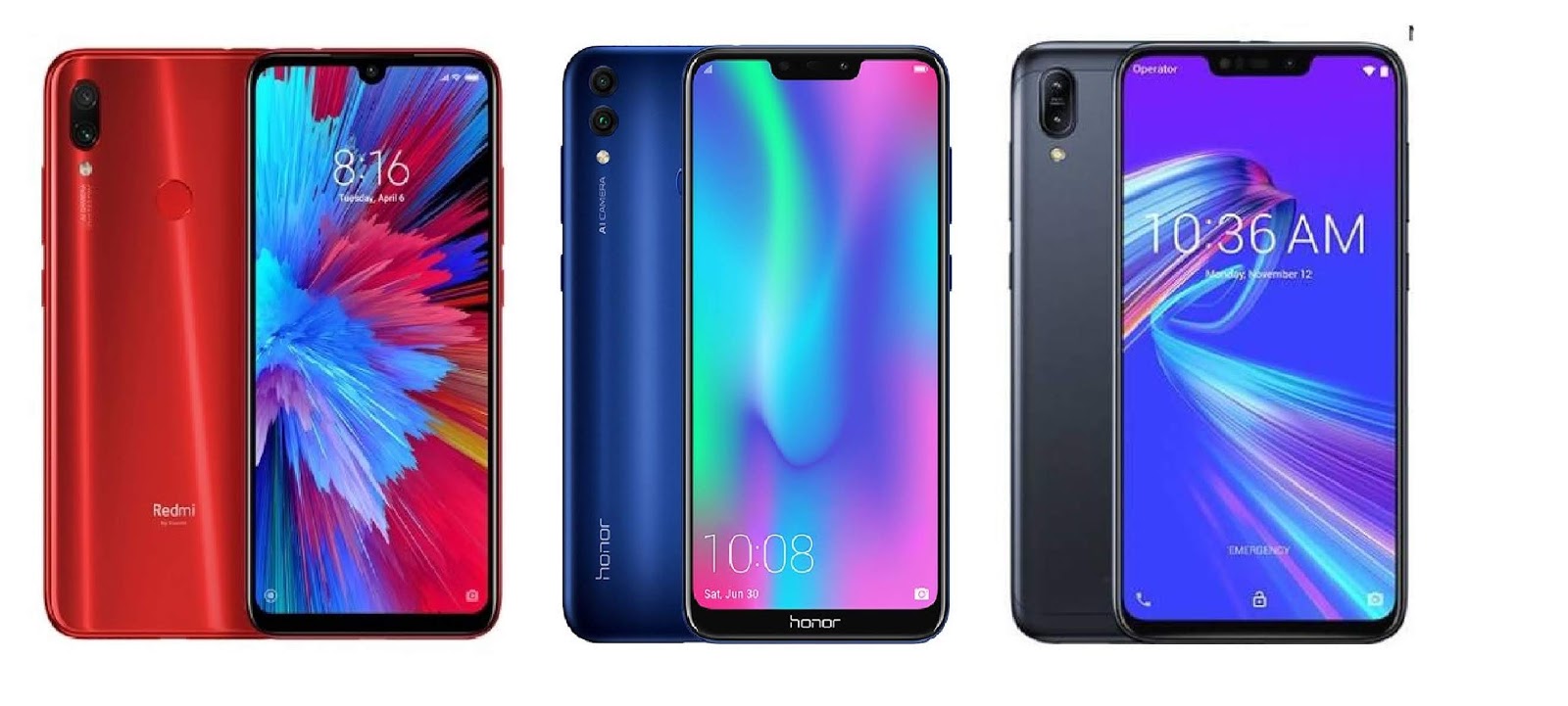 Honor 8x Redmi Note 7