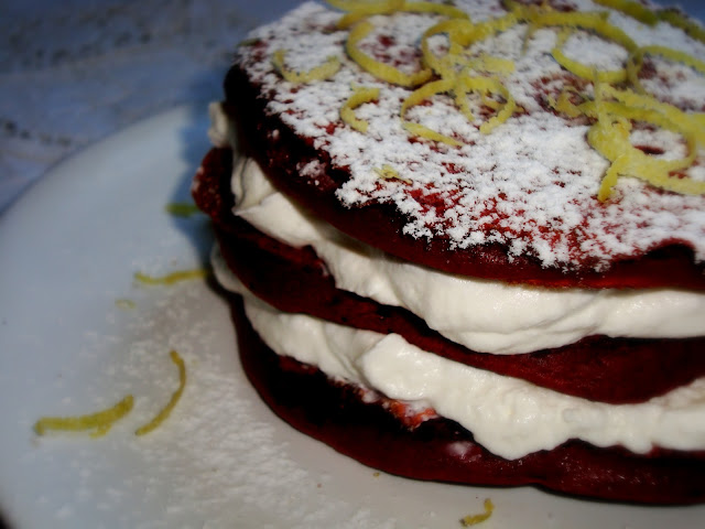 {Red Velvet Pancakes}