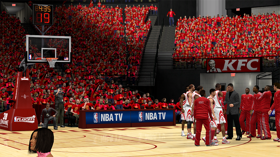 NBA 2K14 Houston Rockets Playoffs Crowd Patch