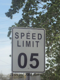 Speed limit sign with 05 miles per hour