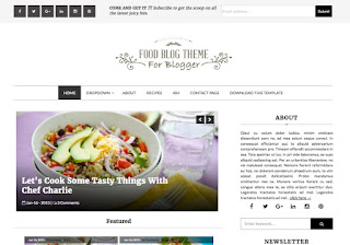 Food Blog Blogger Template