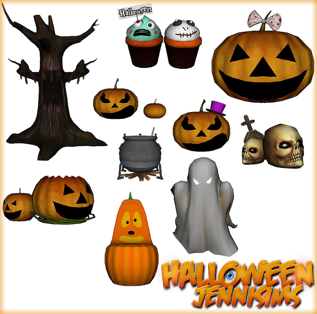 Sims 4 CC's The Best Halloween Decor by JenniSims