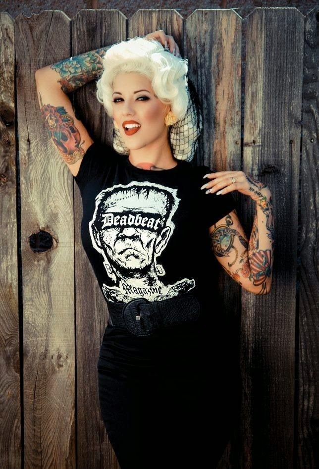 Tatuaje Rockabilly Punk Goth 0-18 meses Chica Rockabilly Cráneo Chaleco de bebé rosa 