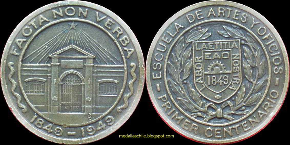 Escuela de Artes y Oficios Medallas Chile