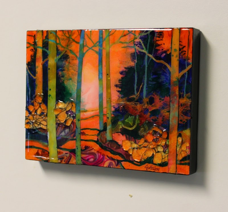 CAROL NELSON FINE ART BLOG Mixed Media Acrylic Landscape Collage