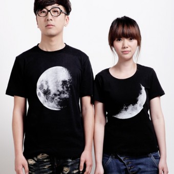 Camisetas personalizadas para parejas negras Clearance