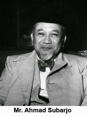 Mr. Ahmad Subarjo Mr. Ahmad Subarjo