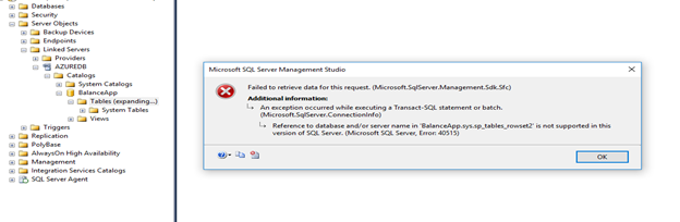 How to create a Linked Server to an Azure SQL database - All solution ...