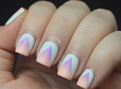 nail mat matte neon blanc gradient outs cut