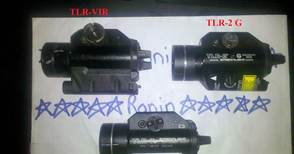 Ronin Tactical's New Site STREAMLIGHT Comparisons between TLR1s, TLR