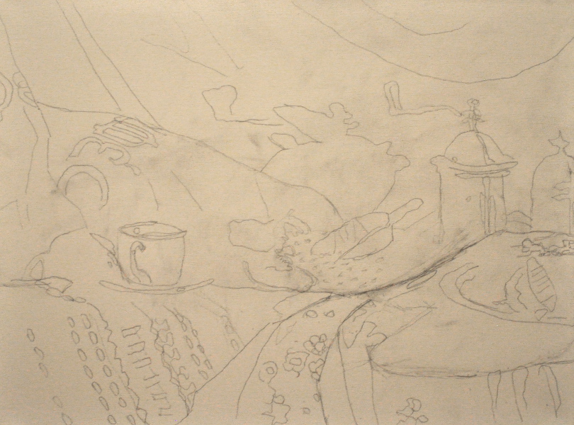 David Larsen Fine Art Underdrawing