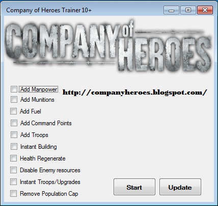 2.5 trainer company of heroes tales of valor