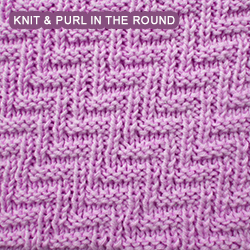 This Rib and Welt Diagonal stitch is perfect for a cowl because it uses knit and purl stitches and is worked in the round.