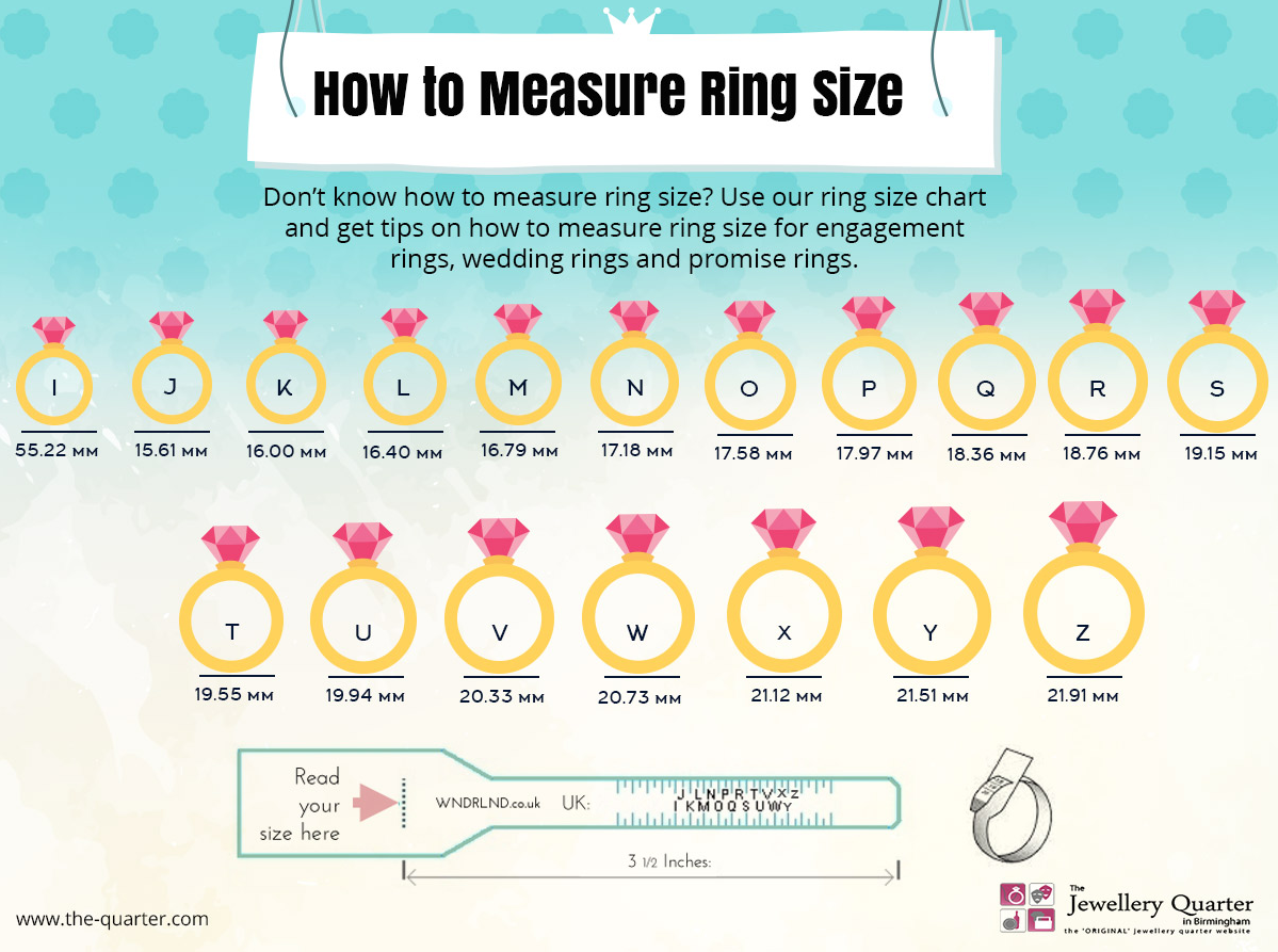 Women's Ring Size Chart Printable