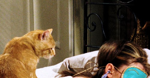 Audrey Hepburn ( Holly Golightly) Breakfast of Tiffany's with Cat