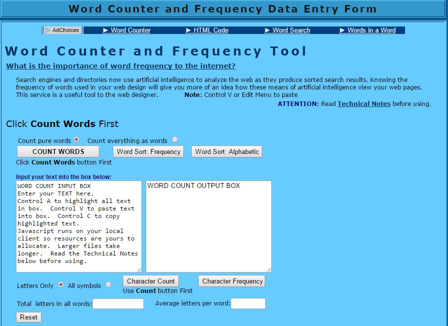 Todally Comprehensible Latin Word Frequency Counter Tool