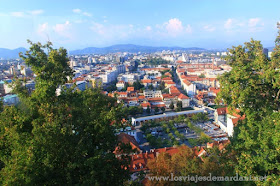 Vistas desde el castillo de Ljubljana