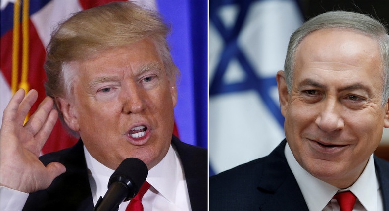 Donald Trump , Benyamin Netanyahou