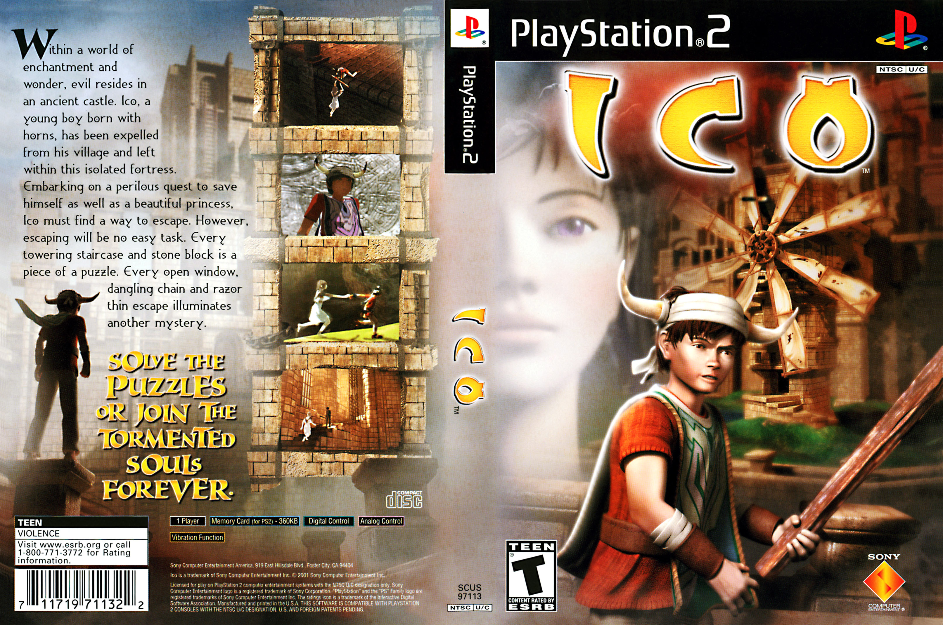 ICO Playstation 2 Ultra Capas