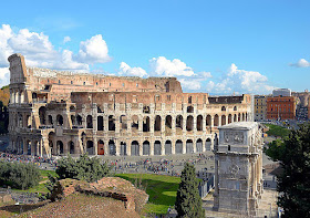 The mighty colosseum of Rome, Italy