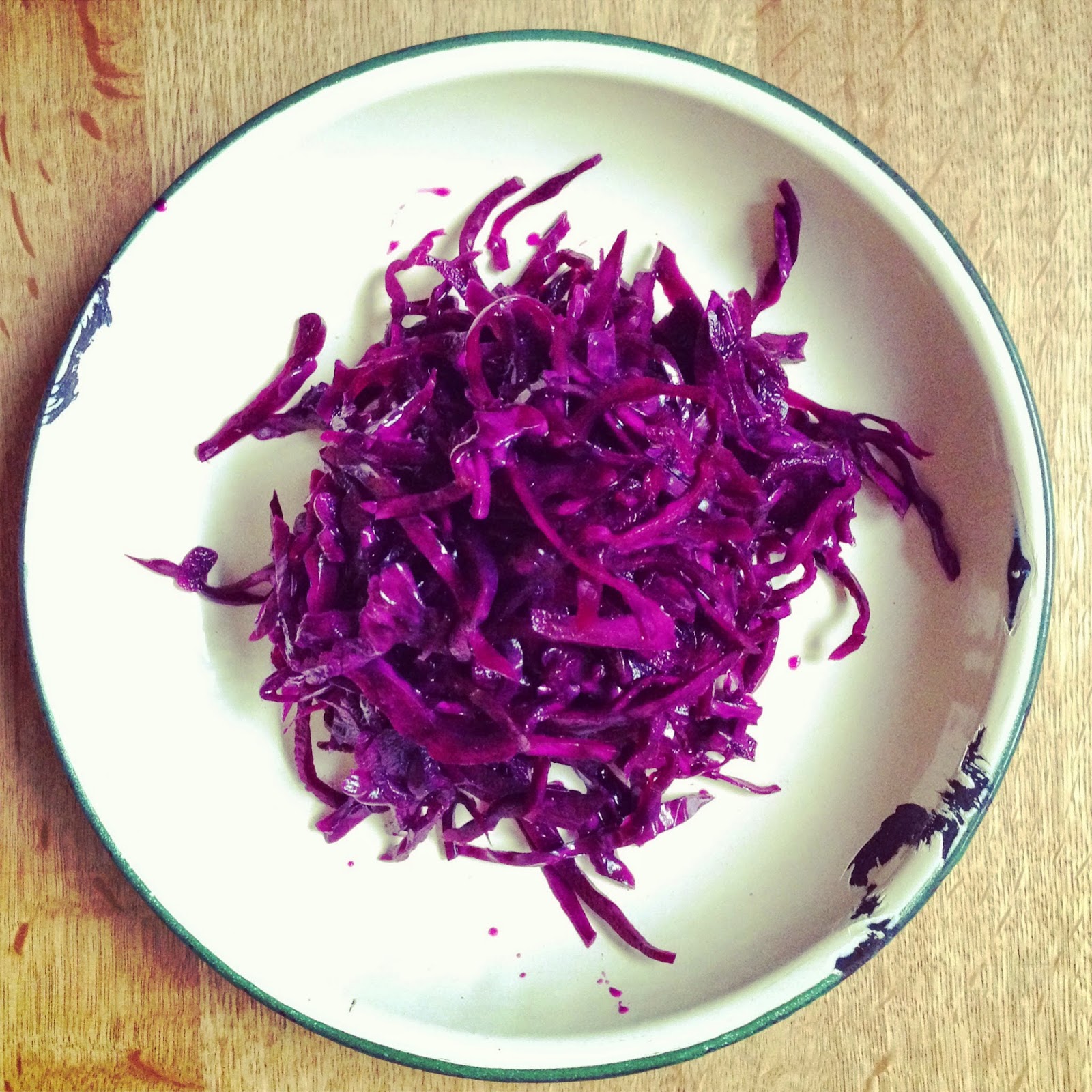Domestic Sluttery Sluttishly Savoury Pickled Red Cabbage