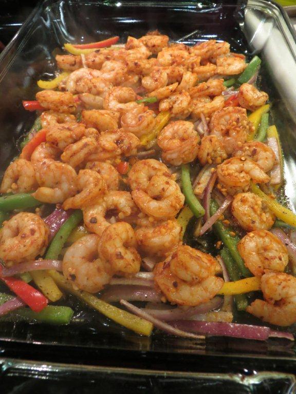 Cooking with Joanna Roasted Shrimp with Peppers and Onion