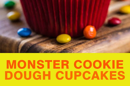 MONSTER COOKIE DOUGH CUPCAKES