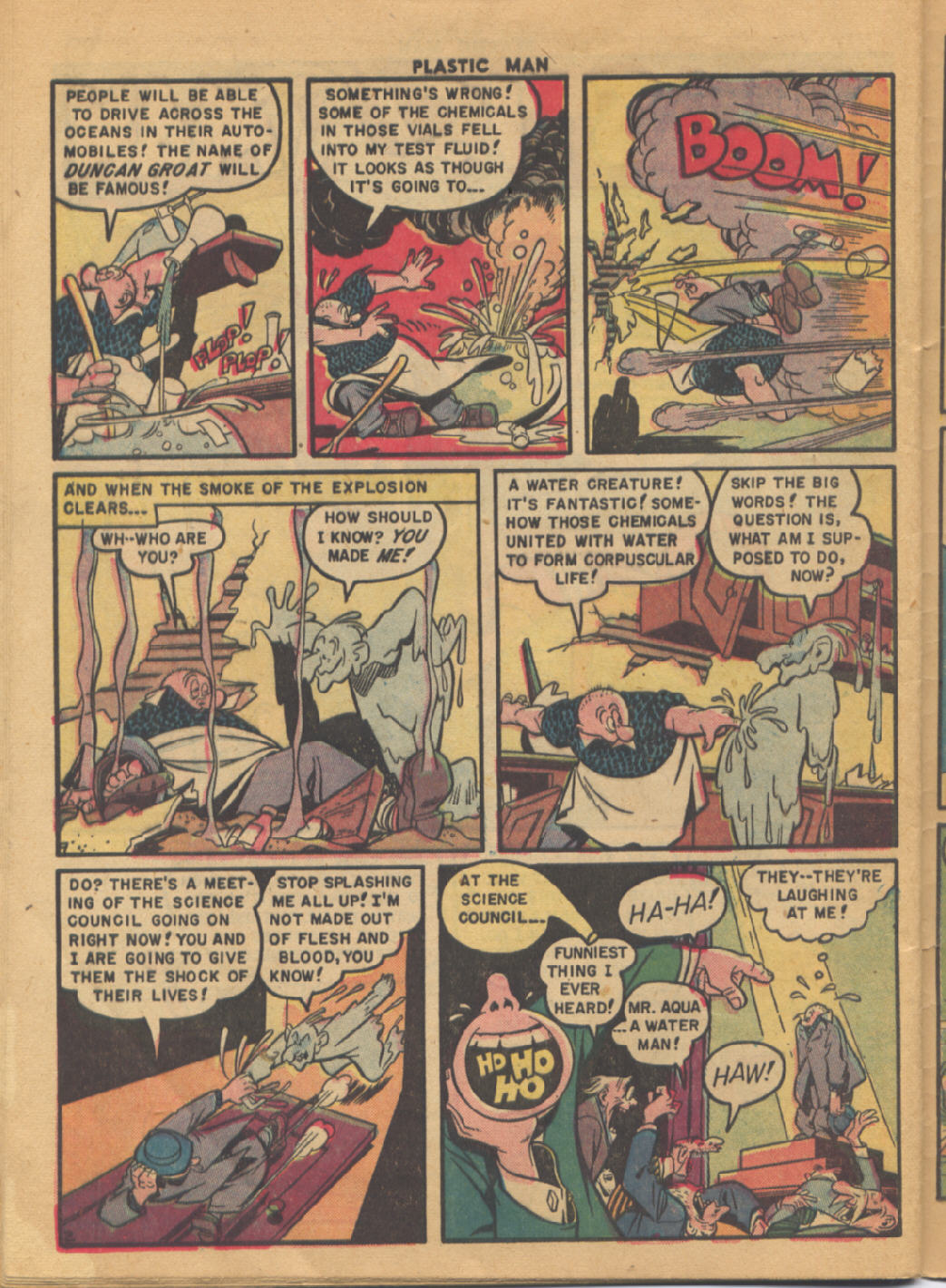 Read online Plastic Man (1943) comic -  Issue #25 - 26