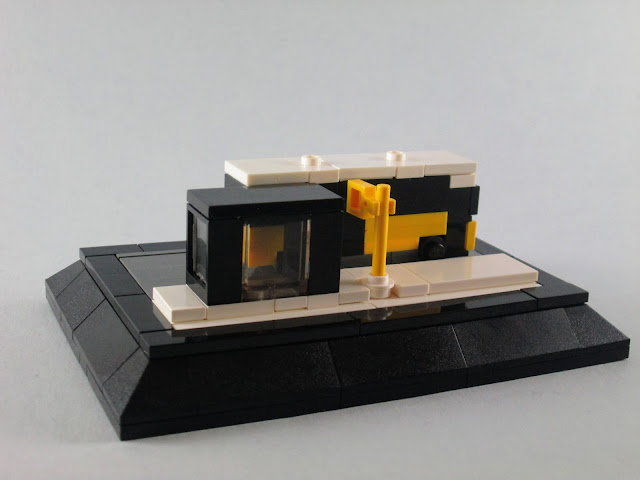 MOC LEGO Autocarro da CARRIS e paragem