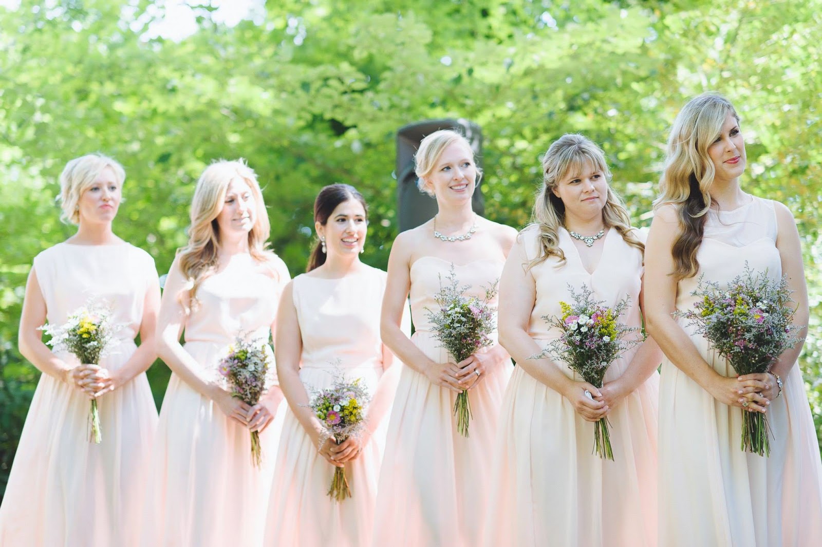 six bridesmaids