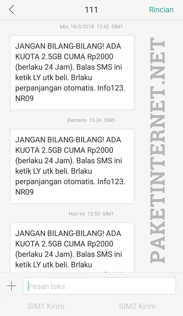 Cara Daftar Paket Internet Tri Bulanan 2 5gb Rp 2000 Paket Internet