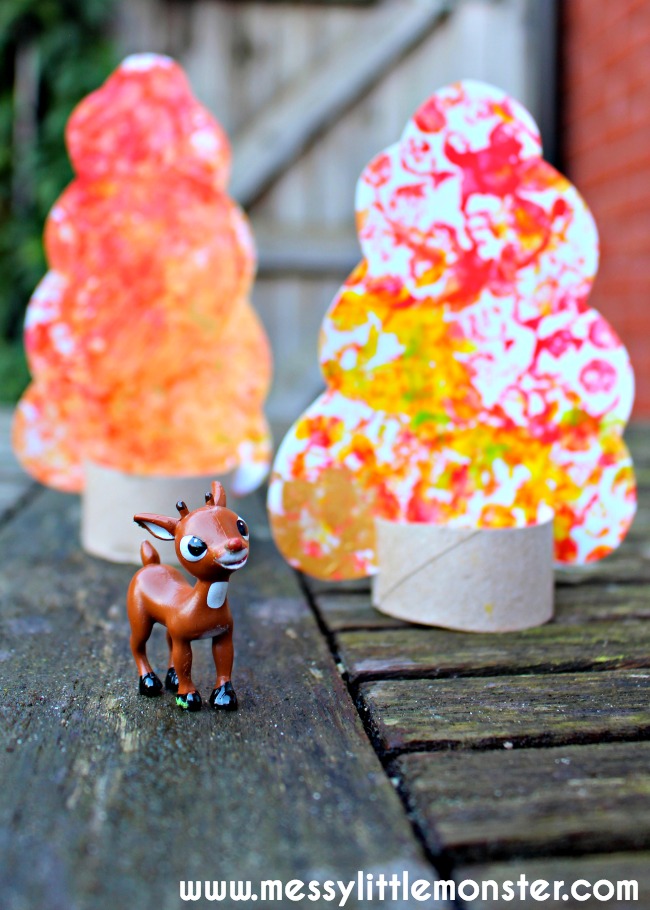 Bubble Wrap Autumn Tree Messy Little Monster