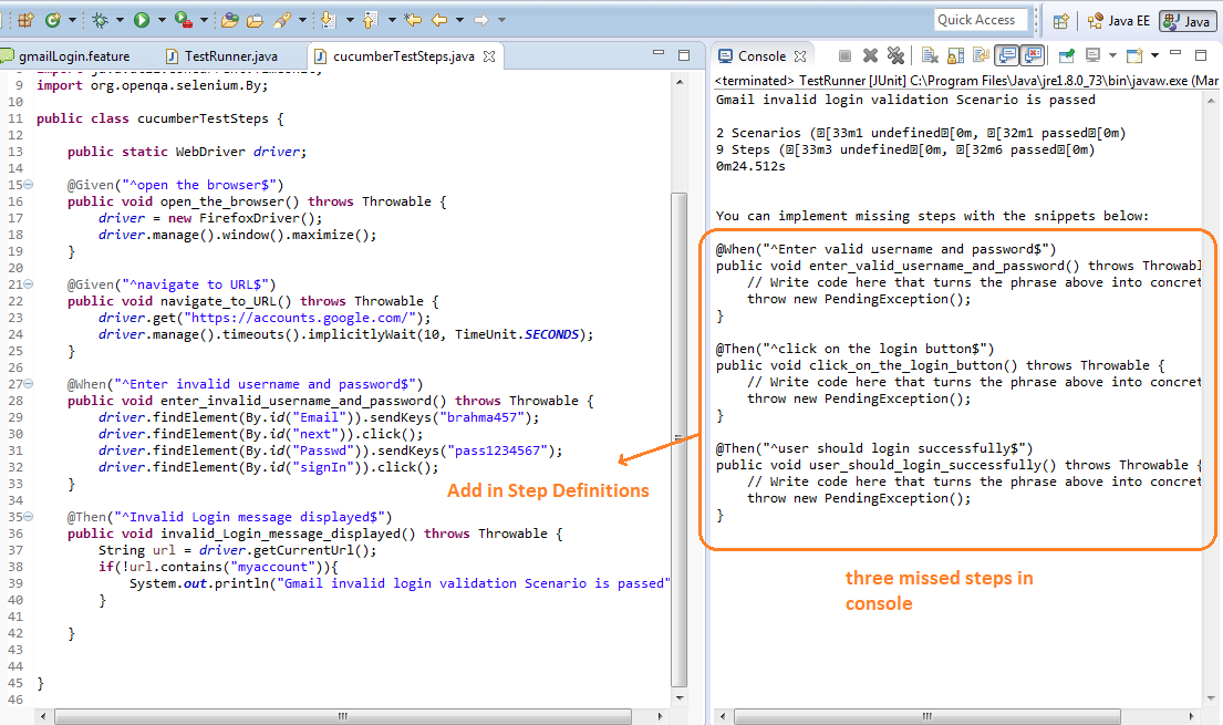 QABABUWORKS How to write multiple test cases in Selenium with Cucumber?