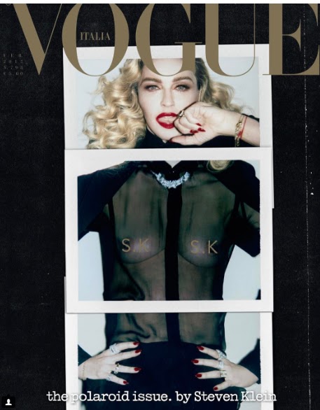 Madonna desnuda en las polaroids de 'Vogue Italia'