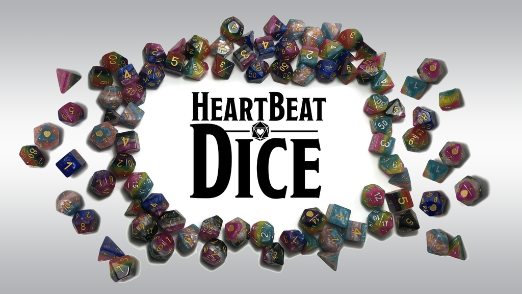Tabletop Fix Heartbeat Dice Pride Dice Kickstarter
