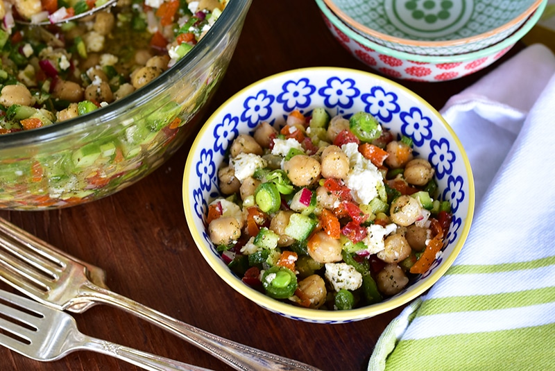 Chickpea and Feta Picnic Salad Recipe LEBANESE RECIPES