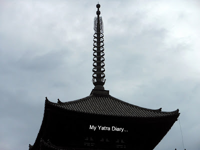 Kofukuji's tip of five tier pagoda – A symbol of Nara in Japan