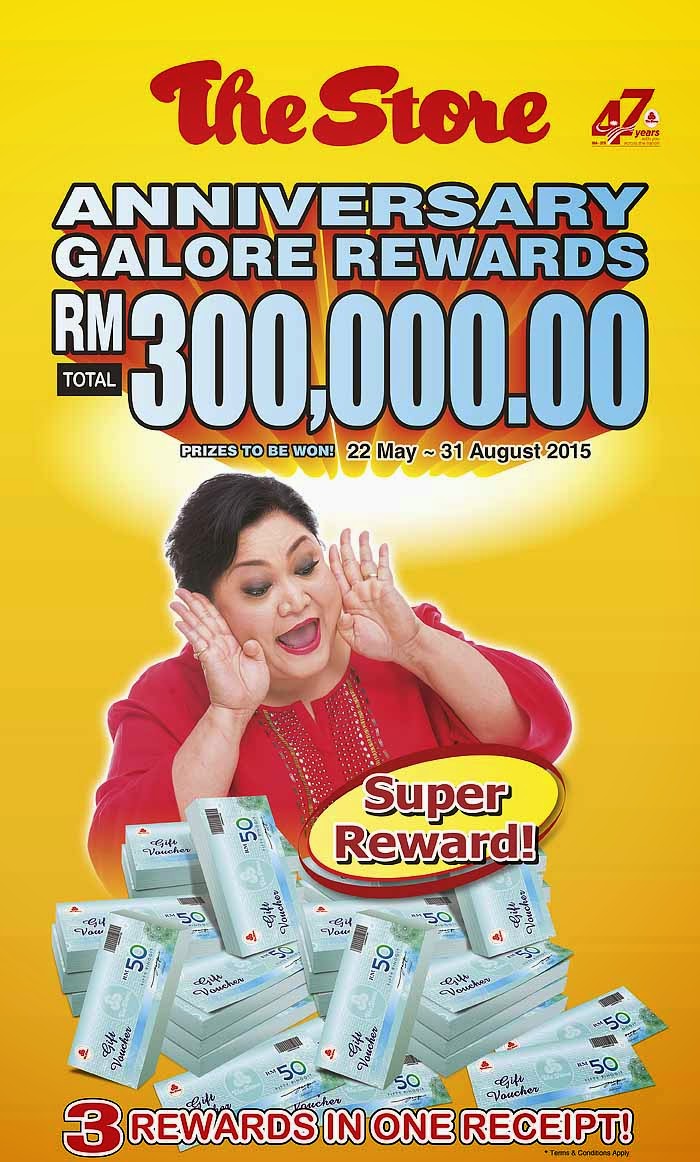The Store Anniversary Galore Rewards RM300,000