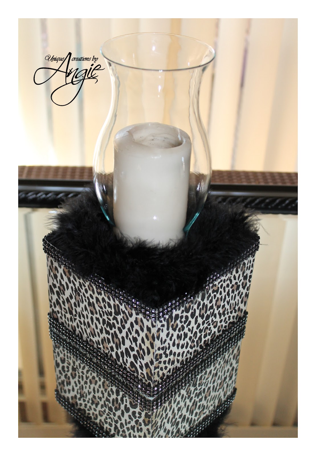 SCRAPPIN MEMORIES leopard centerpieces