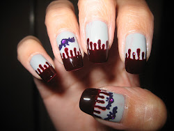 blood nails halloween dripping awesome october nicole nail