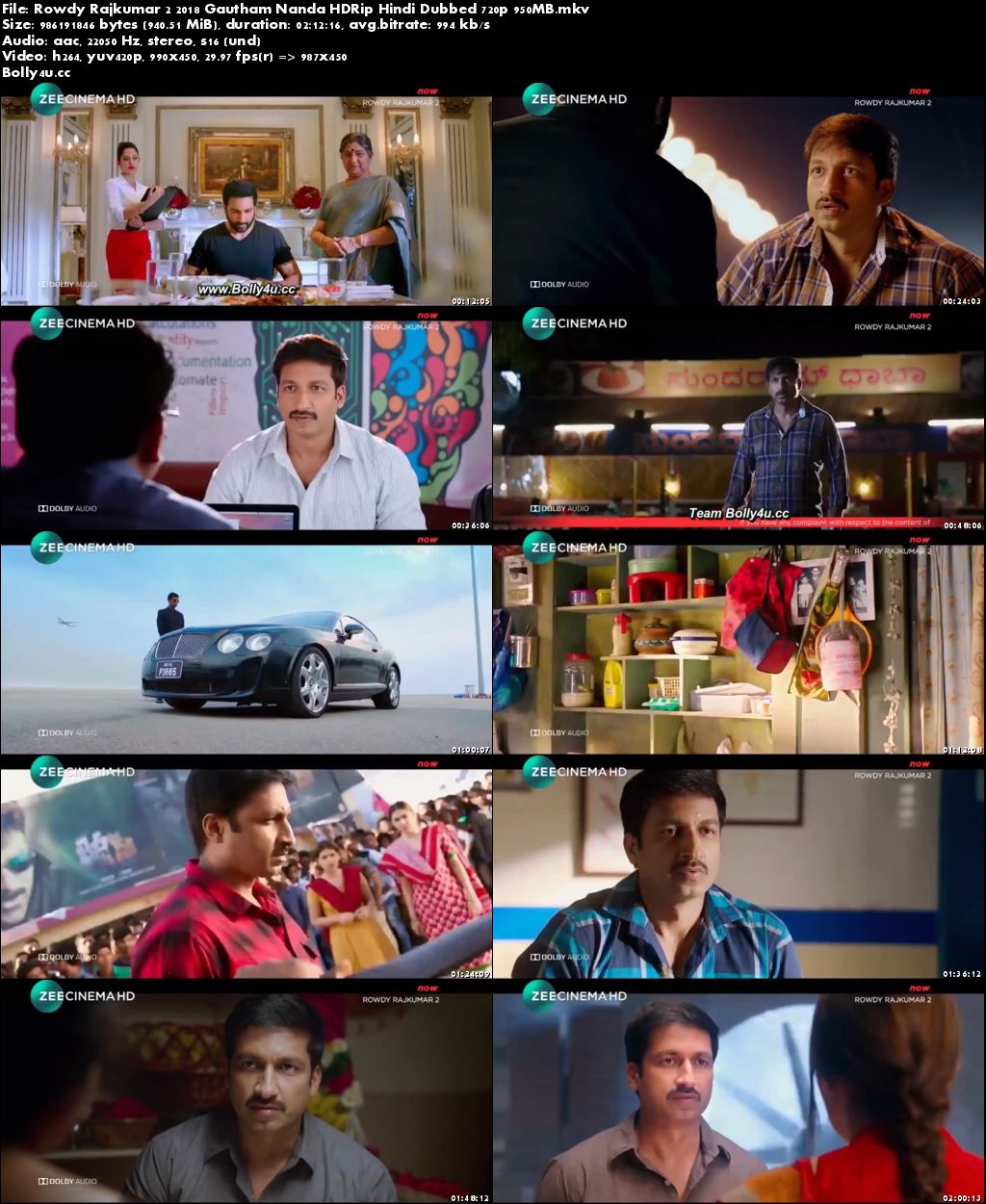 Rowdy Rajkumar 2 2018 Gautham Nanda HDRip 950MB Hindi Dubbed 720p Download Rowdy Rajkumar 2 2018 Gautham Nanda HDRip 950MB Hindi Dubbed 720p Download