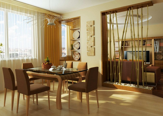 Decorar los Interiores con Bambú by artesydisenos.blogspot.com