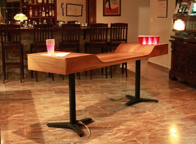 nice wooden beer pong tables