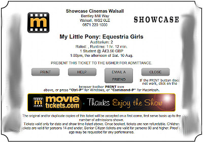 My Equestria Girls ticket