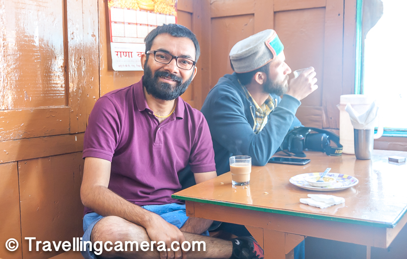 After driving for a week in Spiti and various parts of Kinnaur, it was time to head back to Shimla and catch the bus back to Delhi. We started out journey from Shimla in a Santro and drove through Jeori, Pooh, Nako, Tabo, Kaza, Key, Kibber, Langza, Koimik, Dhankar, Gue & Kalpa, along with various smaller stops on our way. Today was last day of our road trip and this post talks about the day spent around Kalpa and on the way to Shimla. 
