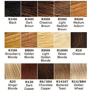 Black Hair Color: Auburn Hair Color Chart